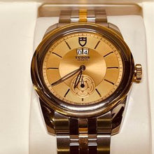 Load image into Gallery viewer, A Tudor steel and gold "Glamour Double Date" gentleman's 42mm wristwatch  in as new condition