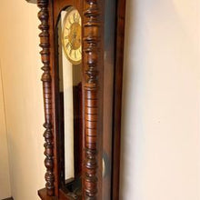 Load image into Gallery viewer, A handsome German Vienna Regulator Style eight Day Wall Clock