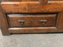 Load image into Gallery viewer, An antique 18th Century Welsh oak coffer, with a silvered finish in lovely original condition
