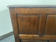 Load image into Gallery viewer, An antique 18th Century Welsh oak coffer, with a silvered finish in lovely original condition