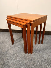 Load image into Gallery viewer, A Set Of Three Solid Teak Vintage Nesting Tables Manufactured By A H McIntosh C.1970