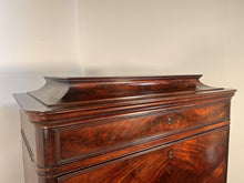 Load image into Gallery viewer, Antique Mahogany Biedermeier Bureau Bookcase Secretaire Cabinet With The Most Amazing Inlay Work