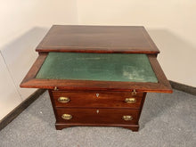 Load image into Gallery viewer, Antique Georgian Mahogany Chest of Drawers With Brushing Slide
