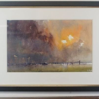 A stunning original watercolour by Steve Rigby 