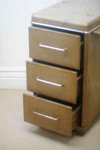 An industrial metal cabinet manufactured circa 1950 stamped made in Great Britain