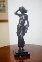 Load image into Gallery viewer, We have for sale a solid bronze Venus Italica the most stunning girl draped in robes