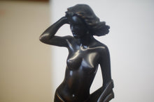 Load image into Gallery viewer, We have for sale a solid bronze Venus Italica the most stunning girl draped in robes