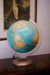 Large format 1966 Illumina (illuminated) desk globe by Purnell and Sons London