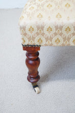 Load image into Gallery viewer, Victorian Prayer Chair (Prie Dieu Chair) c.1870’s upholstered with stylish silk fabric