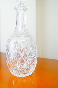 A stunning large crystal port decanter crafted in a classic Georgian style