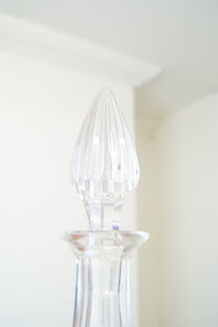 A stunning large crystal port decanter crafted in a classic Georgian style