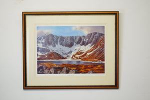 A sublime watercolour of "Lochnagar in Spingtime", by Neil J Barlow of Argyll