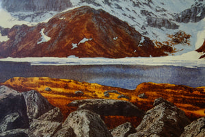 A sublime watercolour of "Lochnagar in Spingtime", by Neil J Barlow of Argyll