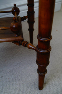 A lovely antique antique Edwardian octagonal shaped occasional table with a lowered shelf