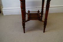 Load image into Gallery viewer, A lovely antique antique Edwardian octagonal shaped occasional table with a lowered shelf