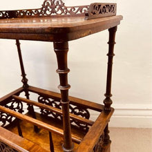 Load image into Gallery viewer, Fantastic Quality Antique Victorian walnut Canterbury Whatnot in lovely original condition