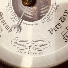 Load image into Gallery viewer, A lovely of London wooden oak banjo barometer with thermometer