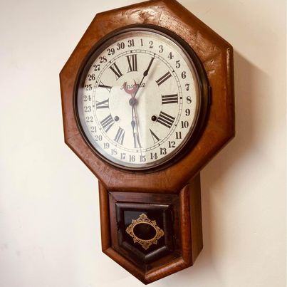 A USA Waterbury clock company “Regent” calendar clock c. 1881