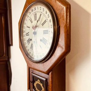 A USA Waterbury clock company “Regent” calendar clock c. 1881