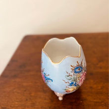 Load image into Gallery viewer, A beautiful Limoges French egg vase, having stunning roses highlighted with gilt on three sides