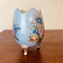 Load image into Gallery viewer, A beautiful Limoges French egg vase, having stunning roses highlighted with gilt on three sides