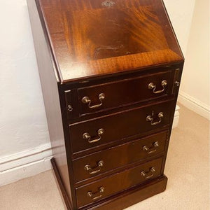 A lovely mahogany fall front bureau of rich colour and a very nice size