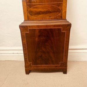 A lovely Scottish late regency flame mahogany loncased regulator clock by Anderson of St Andrews