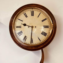 Load image into Gallery viewer, An immaculate large mahogany cased twin Fusee Striking wall clock housed in a mahogany case