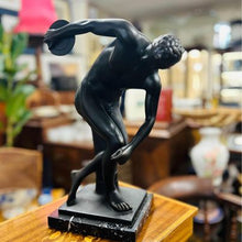 Load image into Gallery viewer, Antique Bronze figure of the discus thrower Discobolus of Myron, made from solid bronze