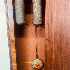 A lovely Scottish late regency flame mahogany loncased regulator clock by Anderson of St Andrews