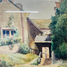 Load image into Gallery viewer, A beautiful Victorian British watercolour of a cottage by William Outhwaite circa 1867