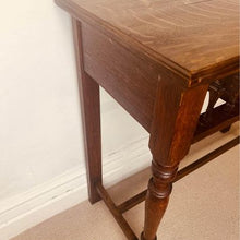 Load image into Gallery viewer, A spectacular Victorian quarter sawn oak antique console table date circa 1850