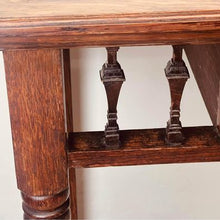 Load image into Gallery viewer, A spectacular Victorian quarter sawn oak antique console table date circa 1850