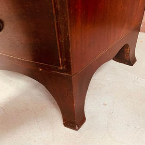 A fantastic late George III mahogany bow fronted chest of drawers with amazing colour