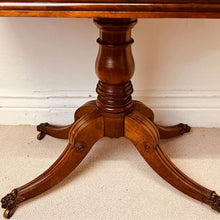 Load image into Gallery viewer, A handsome Regency rosewood fold over card table with lovely rich woodgrain