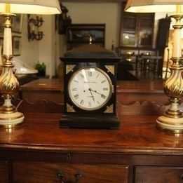 A really impressive Handley and Moore ebonised pearwood cased bracket clock with a Fusee movement