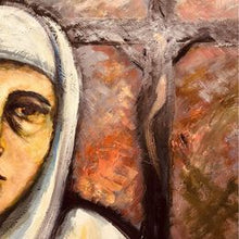 Load image into Gallery viewer, A stunning original oil on canvas portrait of St. Catherine of Siena painted in 1966