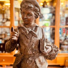 Load image into Gallery viewer, A fabulous pair of large antique Emile Rousseau French bronzed spelter figures fantastic condition