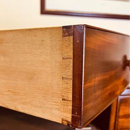 A large and impressive Victorian mahogany bow fronted chest of drawers with fantastic colour