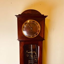 A rare mahogany cased Art Deco factory electric clock circa 1930 in lovely condition