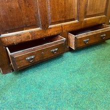 Load image into Gallery viewer, An antique 18th Century Welsh oak coffer, with a silvered finish in lovely original condition