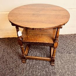 A fascinating metamorphic single Monks table or chair made from quarter sawn oak