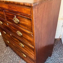 A fantastic George III mahogany chest of drawers with a lovely rich patina