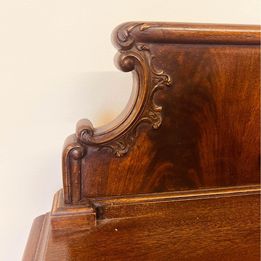 A fantastic quality Chippendale revival mahogany bow fronted sideboard