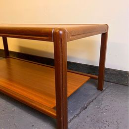 A lovely Nathan Mid-Century Teak coffee table with amazing shoulders