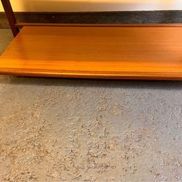 A lovely Nathan Mid-Century Teak coffee table with amazing shoulders