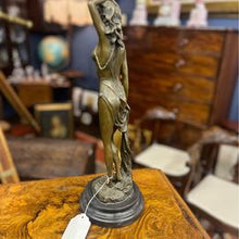 Load image into Gallery viewer, A stunning large French Art Nouveau bronze antique virtue figure signed Jean Patoue