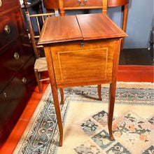 Load image into Gallery viewer, An Edwardian Flame Mahogany Cards And Drinks Table With Lovely Inlay Work C.1900