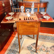 Load image into Gallery viewer, An Edwardian Flame Mahogany Cards And Drinks Table With Lovely Inlay Work C.1900