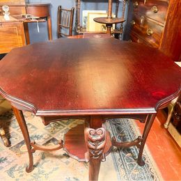 An Edward period mahogany occasional table with lovely rich colour